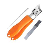 Angled Nail Clippers, Curved Nail Cutter, Ergonomic Design, Curvy Fingernail Cutter with Multifunctional Anti Splash Material for Manicure and Pedicura, 1 Set