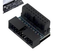 Angled Port Converter, Type C Header Connector, Right Angle with Stable Connection, Compact USB C Motherboard Adapter Board, Header Converter with Sl esign, Interface Adapter for Computer