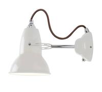 Anglepoise Original 1227, lámpara de pared, lino blanco/cable gris