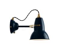 Anglepoise Original 1227 Brass, lámpara de pared, azul