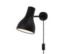 Anglepoise Type 75 aplique con enchufe negro