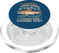 Angler: Cancela Todo, encontré un Nuevo Lugar de Pesca, Fisher. PopSockets PopGrip para MagSafe