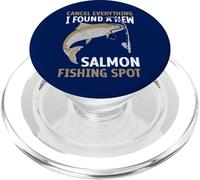 Angler Cancelar Todo lo Que encontré un Nuevo Lugar de Pesca de salmón PopSockets PopGrip para MagSafe