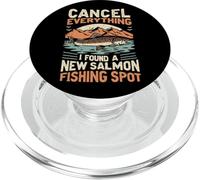 Angler Cancelar Todo lo Que encontré un Nuevo Lugar de Pesca de salmón PopSockets PopGrip para MagSafe