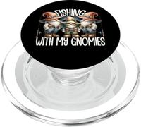 Angler Dad Gnomes For Men Retirement Fishing Grandpa Life PopSockets PopGrip para MagSafe