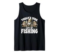 Angler GNOME For Best Fisherman Todays Vibe Lots of Fishing Camiseta sin Mangas