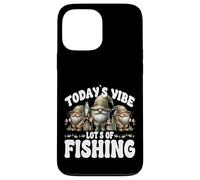 Angler GNOME For Best Fisherman Todays Vibe Lots of Fishing Carcasa para iPhone 13 Pro MAX