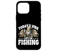 Angler GNOME For Best Fisherman Todays Vibe Lots of Fishing Carcasa para iPhone 16 Pro MAX