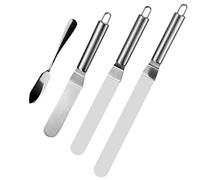 Angles - Juego de 4 espátulas para repostería (acero inoxidable, para tartas y pastelerías)