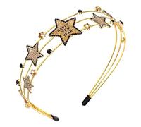 ANGLESJELL Diadema de Año Nuevo para mujer, diadema de Nochevieja, bonita diadema de estrella con sombrero de botella de champán, accesorios para el cabello, accesorios de Año Nuevo, regalos de fiesta