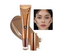 Anglicolor Contorno Liquido Con Aplicador Almohadilla,Contouring Maquillaje Natural,Bronceador Líquido,Countoring Maquillaje Larga Duración,Glow Contour Wand (04#,12ml)