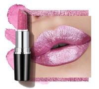 Anglicolor Pintalabios Rosa Metallic Brillo,Barra De Labios Hidratante