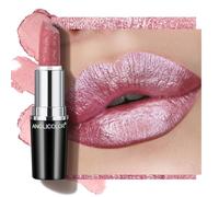 Anglicolor Pintalabios Rosa Metallic Brillo,Barra De Labios Hidratante