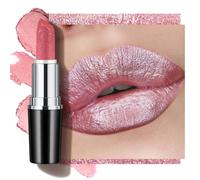 Anglicolor Pintalabios Rosa Metallic Brillo,Barra De Labios Hidratante