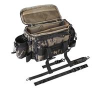 Angling Gear Bag - Equipment Organizer, 40x15x20cm Waterproof Carrier for Freshwater Expedition, Large Capacity Pack with Easy Access, Sporting Goods, Fishing Case for Pier Pond and Outdoor Space