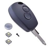 Angofiz - Carcasa para llave con mando a distancia compatible con Dacia Duster, Dacia Sandero,Sandero Stepway, Lodgy, Logan, Dokker + Cuchilla Virgen NE73 + 2 botones pulsadores Switch + pila