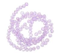 Angoily 1 cuentas de piedra solar cuentas redondas cuentas sueltas espaciadoras cuentas de amatista cuentas de cristal a granel cuentas de la suerte collar de cuentas Vidrio Violeta