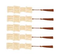 Angoily 1 Juego Conjunto De Marcadores De Madera Decorativos Con Para Lectura Y 5 Piezas