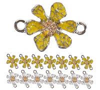 Angoily 1 Juego Conjunto Encantos De Aleación De Flores Para Joyería Diy Accesorios De Manualidades Para Collares Color 30 Piezas