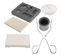 Angoily 1 Juego Crisoles de para Fundición de Metales Kit de Molpara Lingotes para Proyectos de Joyería y Soldadura Alta Conductividad Térmica y Ecológico