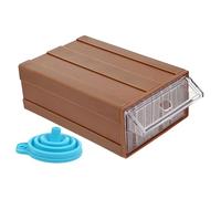 Angoily 1 Juego De Cajas De Almacenamiento Con Cajón Para Cuentas De Arroz Bandeja De Embudo Estuche De Herramientas Accesorios Cajas De Herramientas Para Dibujo De Diamantes Pp