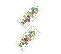 Angoily 1 Juego De Pegatinas De Jardín De Infantes Decoración Del Hogar Pegatinas De Animales Calcomanías De Alfabeto Pegatinas De Números Pegatinas De Piso Rayuela Pegatina