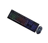 Angoily 1 Juego de Teclado Y Ratón Ergonómicos para Ordenador Kit de Teclado Y Ratón con Cable USB para Juegos Color