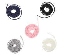 Angoily 1 juego Diadema Elástica De Satén Con Encaje Negro Accesorios Para El Cabello Para Bebés Diadema Para Pequeños Diadema Para Cintas Para El Cabello Adornos De Tela 5 piezas
