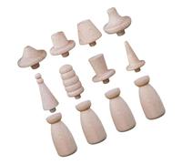 Angoily 1 Juego Muñeca De Madera Muñecas Arte Gorras Figuras Decorativas De Clavijas De Madera Suministros De Bricolaje para Juego De Títeres Juguete De Niña Estatuilla De Personas