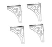 Angoily 1 Juego Patas para Muebles Patas De Mesa De Cocina Asiento Pies para Muebles Patas para Muebles Patas De Sofá Patas De Apoyo del Sofá De Hierro Planchar Black 4 Piezas