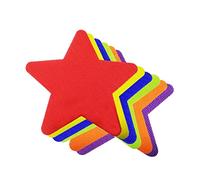 Angoily 1 Juego Pegatinas De Alfombra Estrella Para Educación Infantil Marcadores Coloridos Para El De Material De Suave Y Seguro Para Profesores Guarderías 12 Piezas