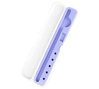 Angoily 1 Pc Caja de Almacenamiento de Manzana Aguja Titular de la Tableta Bolsillo para lápiz óptico Organizador de lapices portalápices Estuches de lápices Abdominales Púrpura