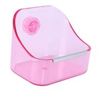 Angoily 1 Pc Comedero Fijo para Conejos Dispensador De Comida para Conejos Contenedor De Comida para Jaula De Mascotas Recipientes De Cristal Alimentador El Plastico Alimento Vajilla
