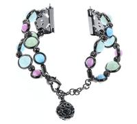 Angoily 1 Pc Correa Pulsera De Cristales Reloj Inteligente Pulsera De De Imitación Pulseras De Perlas Pulseras De De Imitación De Mujer Metal Black