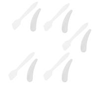 Angoily 10 Cucharas para Crema Facial y Maquillaje Espátulas Transparentes y para Mascarilla Facial Cuchara para Crema de Ojos Accesorio de Viaje para Cosméticos