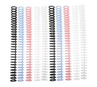 Angoily 10 peines de plástico para encuadernación de cuadernos, carpetas, archivos y documentos. Espiral de encuadernación de libros con 30 agujeros para proyectos de bricolaje en casa y oficina,