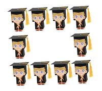 Angoily 10 Piezas caja de dulces de graduación cajas de chocolates para regalar cajas chocolate para regalar suministros para la fiesta de graduación 2022 Poseedor de almacenamiento