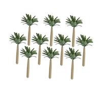 Angoily 10 Piezas De Plantas Artificiales De Plástico Simulación De Cocoteros En Macetas Árboles De Jardín De Hadas Palmeras Falsas Cocoteros Falsos Plantas Modelo para Dioramas