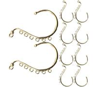 Angoily 10 piezas Ganchos Pendientes de Aleación para DIY Joyería Enganches Colgantes Lisos y Resistentes Material para Fabricación de Pendientes Creativos