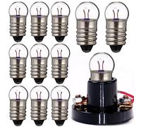 Angoily 10 Uds E10 Mini Bombillas 1 5 V 0. 3A Experimento Eléctrico Físico Luz Indicadora De Base De Tornillo Bombilla Incandescente Lámpara De Linterna Antigua