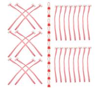 Angoily 100 Bolsas Reutilizables de Malla Tejida para Frutas y Verduras Tamaño 40 CM Color Rojo Malla Gruesa Ideales para Almacenamiento y Compra Ecológica de Cebollas Patatas y