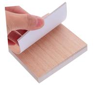 Angoily 100 Hojas Notas Adhesivas de Diseño Madera Resistente al Desgaste Fácil de Quitar Sin para Oficina Estudio Escuela y