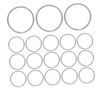 Angoily 100 piezas Anillos de Inoxidable de Anillas para Llaveros Accesorios DIY para Claves Lanyards y Manualidades