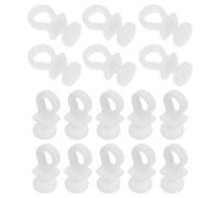 Angoily 100 Piezas Ganchos para Rieles de Cortina Plástico Ganchos Deslizantes para Rieles de Cortina y Separadores de Ambientes