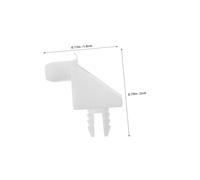 Angoily 100 Piezas Plastic Shelf Pins For Cabinets Cabinet Shelf Clips Support Pegs For Furniture Wardrobe Bookcase Easy Installation Without Tools Space-saving Fixing Holders