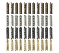 Angoily 100 Piezas Puntas de Cordón de Metal Redondas 4 Agujeros, Colores, y Antiguo, 23 Mm, Accesorios para Cordones de Zapatos Diy, Consejos Lisos para Reparar y Reemplazar Cordones