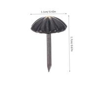 Angoily 100 Piezas Unidades Clavos Decorativos para Tapicería de Muebles Puntas para Sofá Color Cobre Mate Resistentes la Corrosión para Bricolaje Muebles y Tableros de Corcho