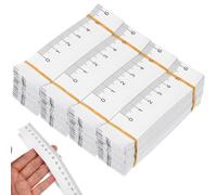 Angoily 100 unidades de cintas métricas de papel, herramientas de medición de papel, medición de heridas, cinta métrica de construcción, medición para métricas corporales