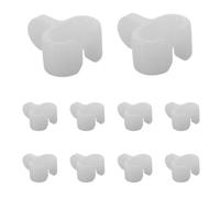 Angoily 100 Unidades Rueda de Cojinete de Cortina Mini de Plástico Blanco | Riel Deslizante para Cortina de Ducha, Ajuste 7-9mm, Perfil Discreto, para Rieles Antiguos y Oficina