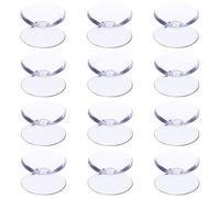 Angoily 100 ventosas Antideslizantes para mesas de Vidrio - Espaciador de succión de Doble Cara - Ventosa Transparente de 10 x 20 mm - Estabilizador de Parachoques de Escritorio